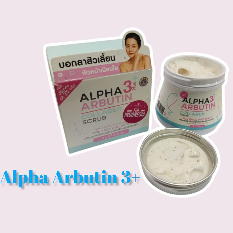 Alpha Arbutin 3 Plus Collagen Deep Essence Whitening Cream / Collagen / Pemutih Badan