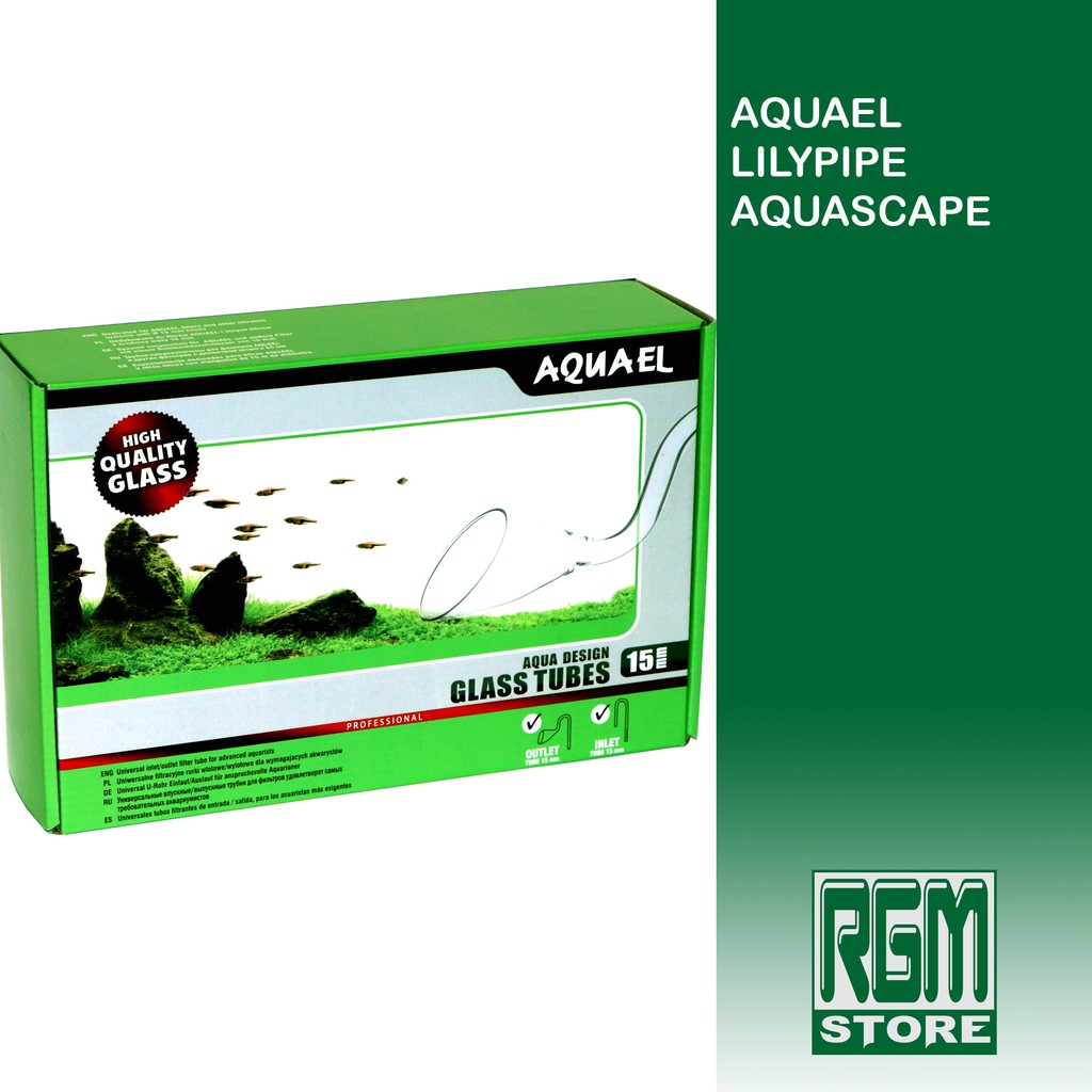 AQUAEL Lily pipe lilipipe glass kaca in out aquascape aquarium