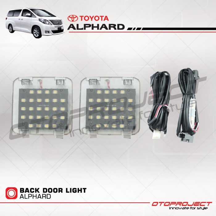 BACK DOOR LIGHT ATAU LAMPU PINTU BAGASI ALPHARD LED
