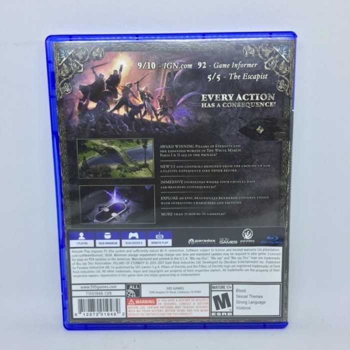 BD PS4 PoE Pillars of Eternity Complete Edition