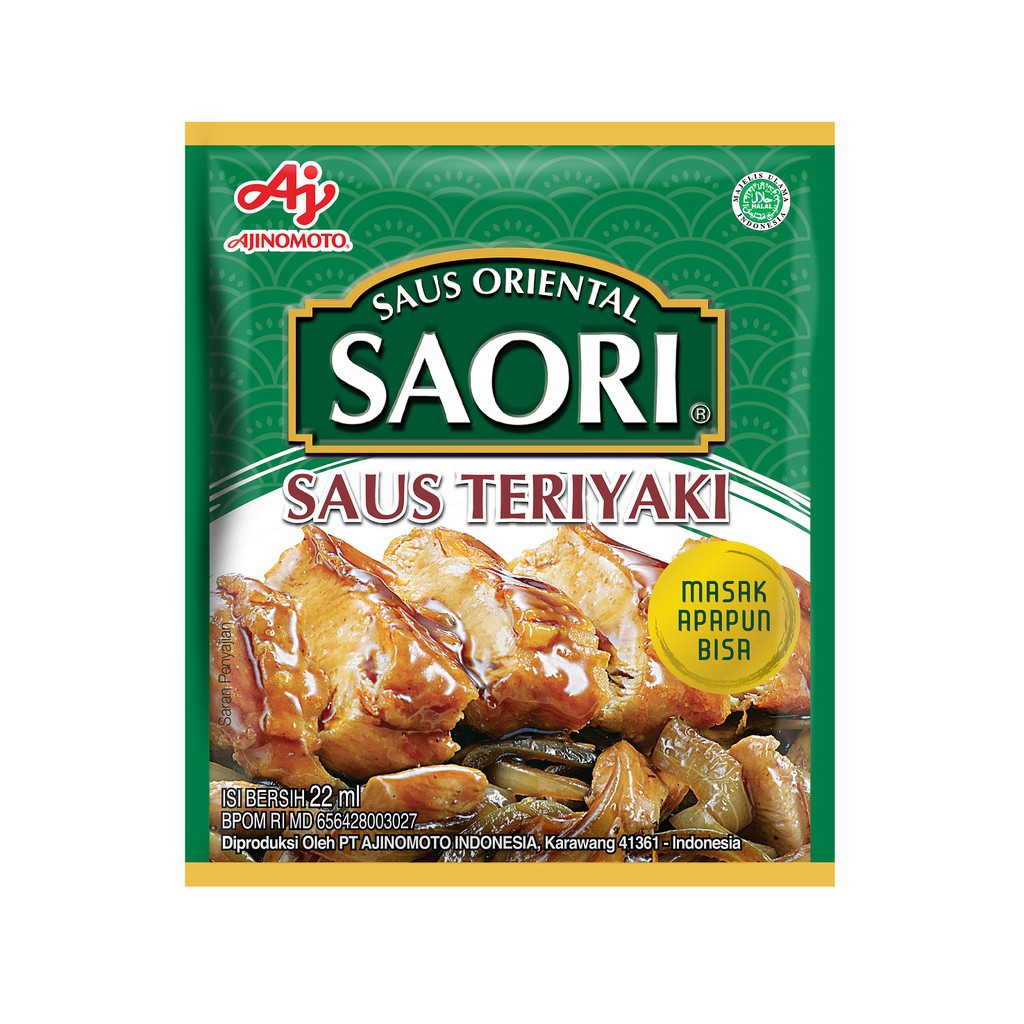 

SAORI Saus Teriyaki Sachet 22 ml