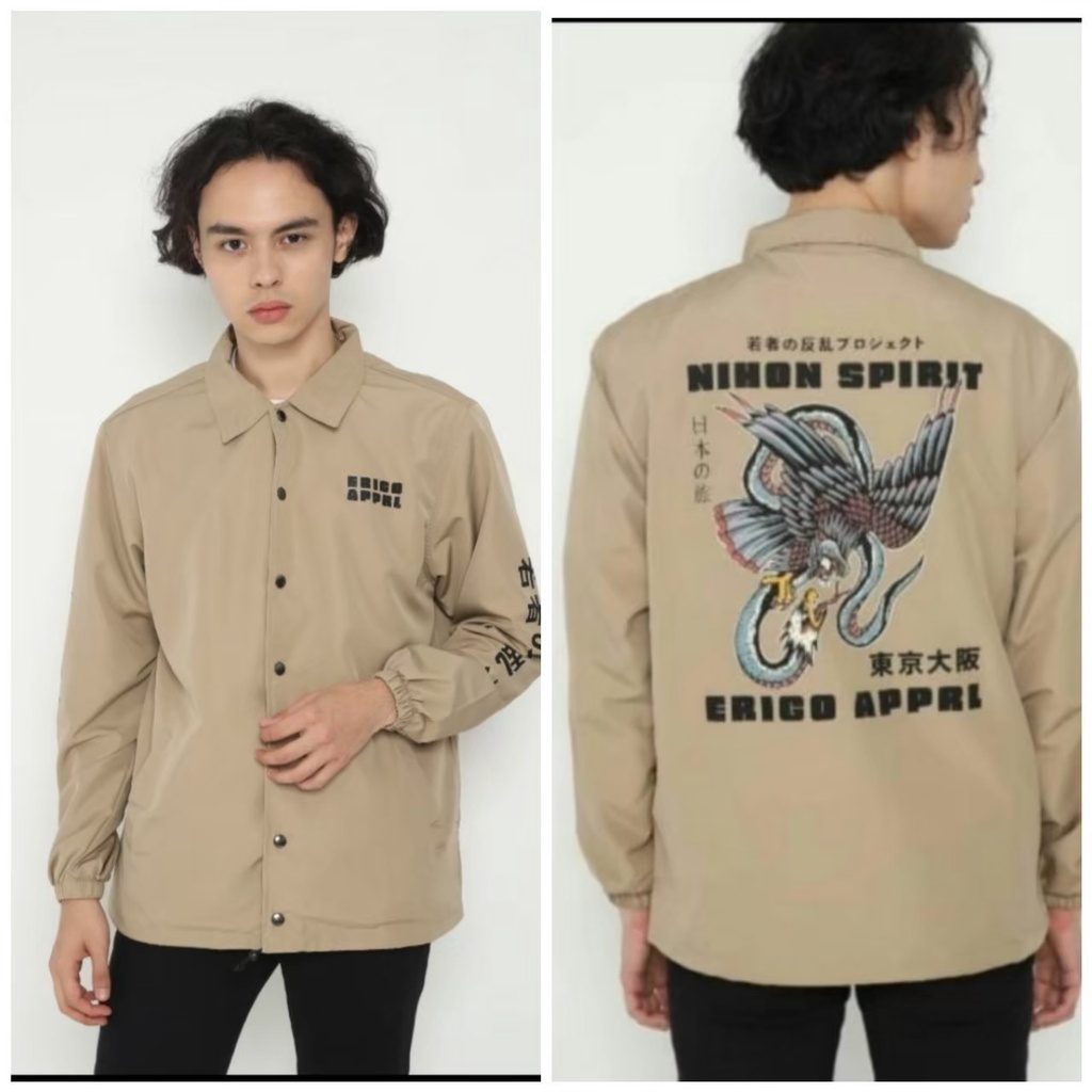 Jaket Coach Erigo // Jaket Pria CJ // Sweater jacket bandung // Jaket Erigo Apparell