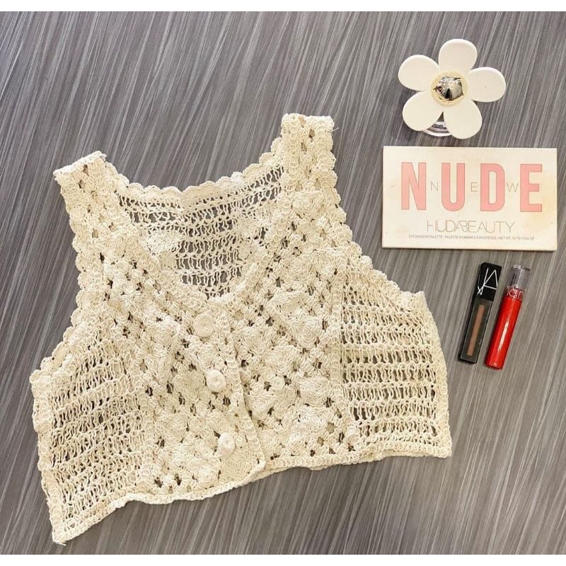 (RPA) ROMPI VEST NUDIE KOREA RAJUT IMPORT PREMIUM