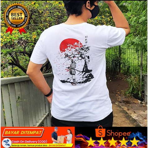 Kaos Distro Bandung Samurai Japan Art Series
