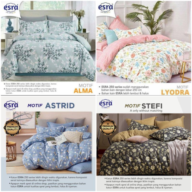 Sprei Seprei Esra Motif Bunga Lyodra Alma Astrid Stefi
