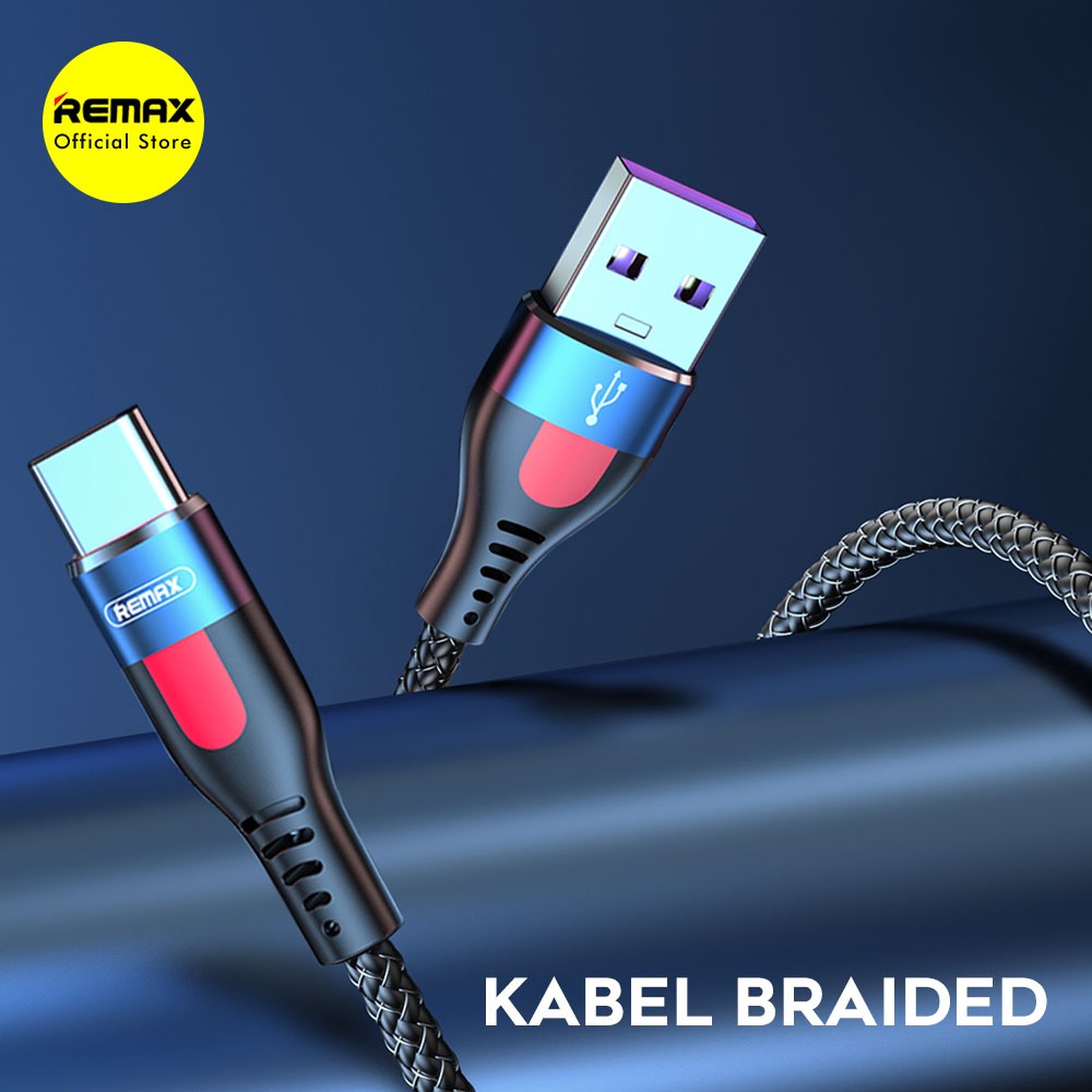 Remax Lesu Pro Kabel Data Type C Braided Fast Charging 5A RC-188A