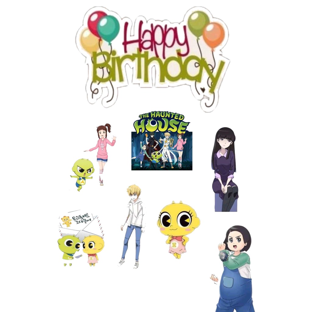 

TOPPER CAKE CUSTOM TOPPER ULANG TAHUN / HIASAN KUE SHINBI HOUSE