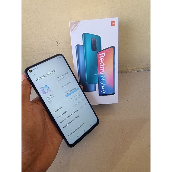 redmi note 9 6/128 second fullset murah
