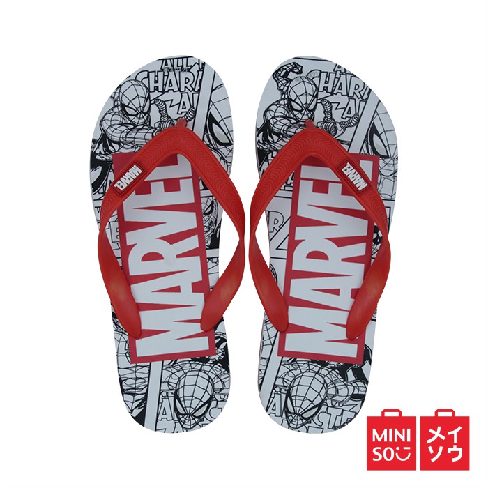  MINISO  Marvel  Sandal  Jepit Pria Sandal  Karet Santai untuk 