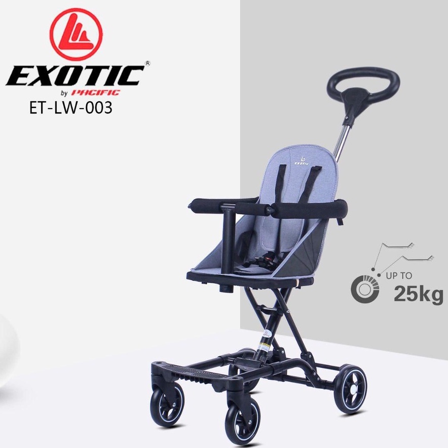 Stroler Anak Bayi Balita lw03 lw3 Kursi Dorong Micro Stroller Trike Exotic ET LW003 Roda 4 Garansi SNI-2