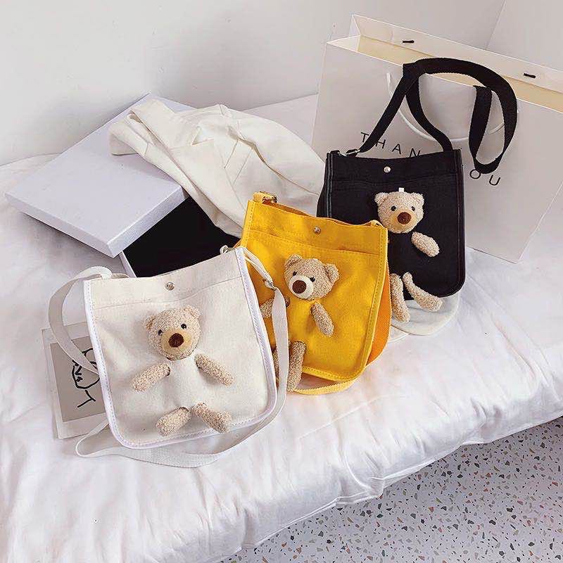 Tas Selempang Tas Bahu Cewek Warna Lilac Rantai Besar Kanvas Kekinian Aesthetic N9T7 Mini Korea Tas