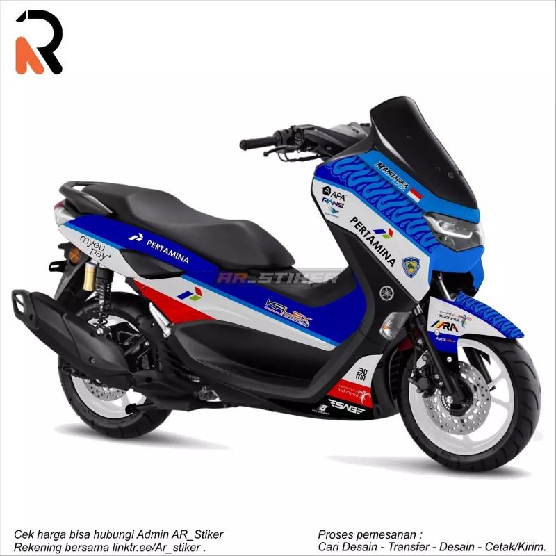 Decal Sticker Yamaha All New Nmax 155 Mandalika Racing Team