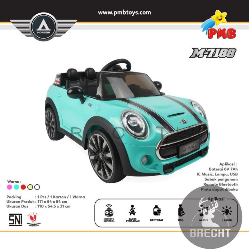 Jual Mobil aki mini Cooper PMB M 7188 Shopee Indonesia