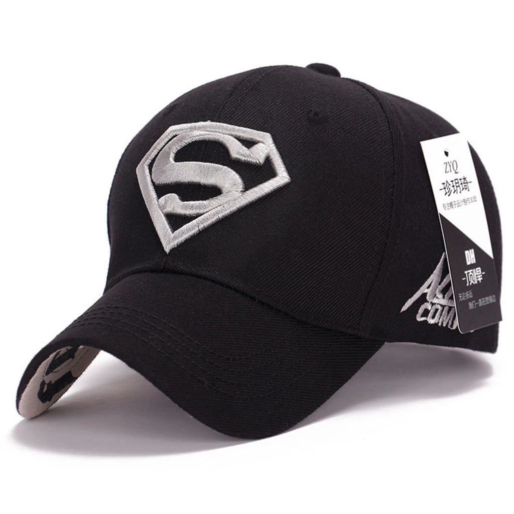 Topi Baseball Adjustable Motif Superman Untuk Pria Dan Wanita