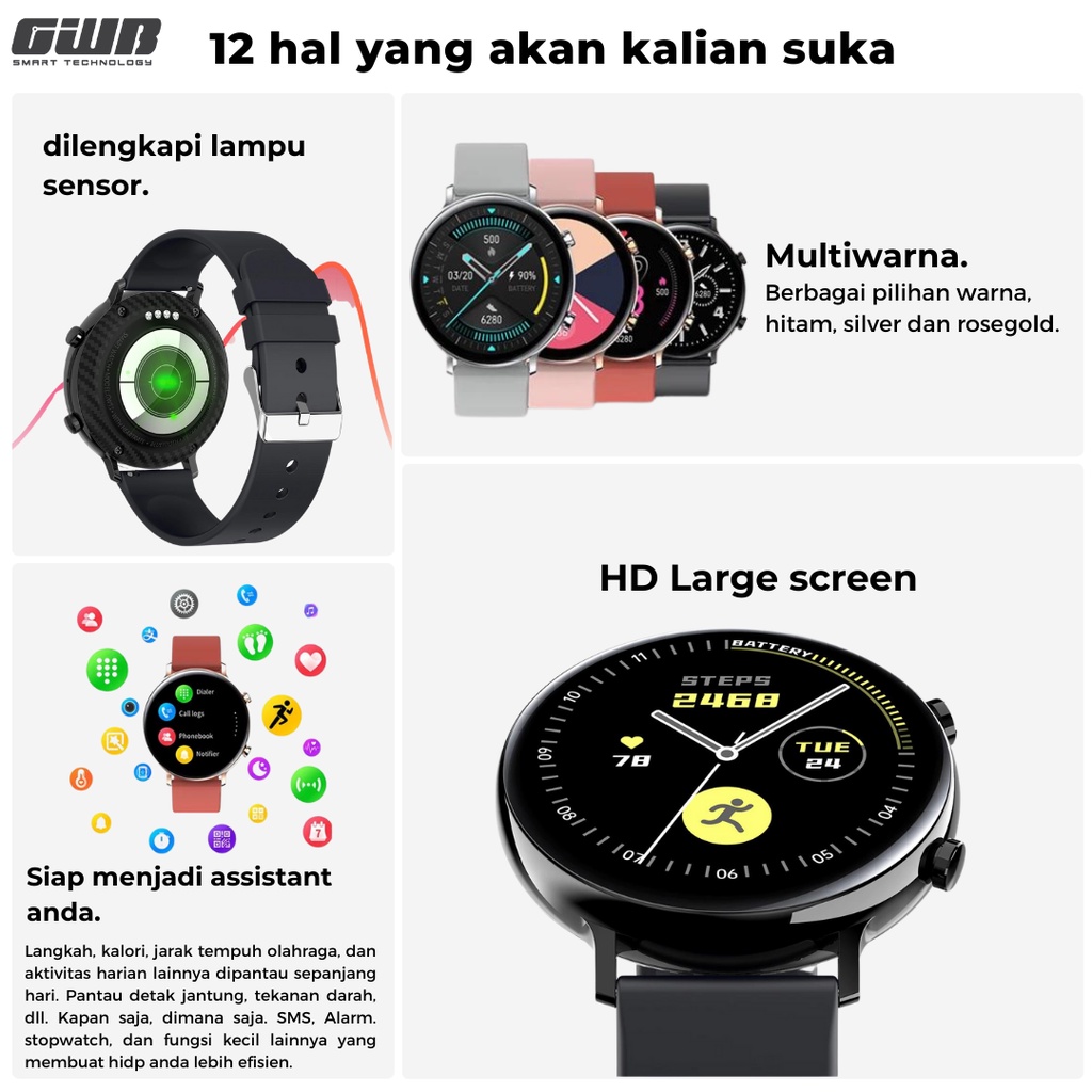 BERGARANSI✅ACTIVE LTE BISA TELEPONN  DARI JAM ( FOR IOS &amp; ANDROID) SMARTWATCHq