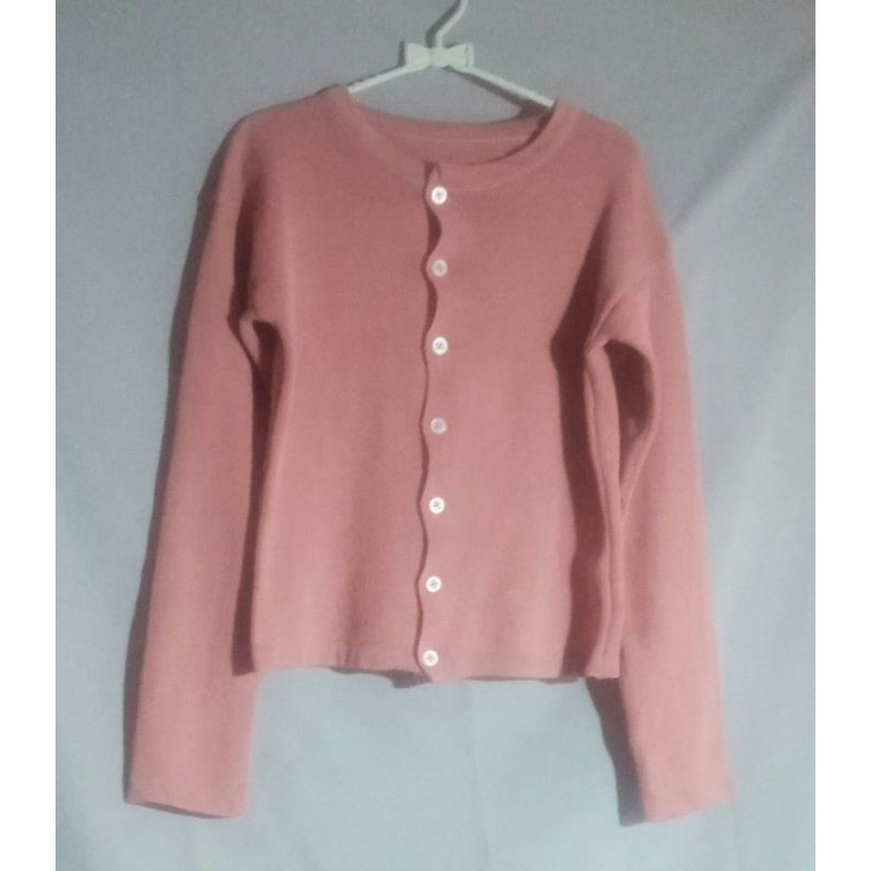 Bailey Cardi Rajut | Crop Angel Crop TOP | Ada Harga Ada Kualitas-Pink dusty