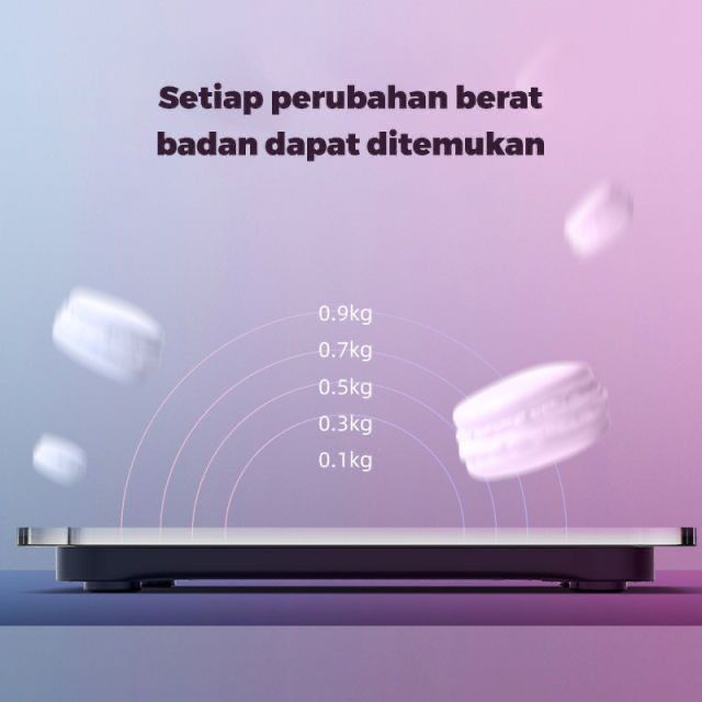 TIMBANGAN BERAT BADAN ELEKTRONIK GRADASI PELANGI/ TIMBANGAN BADAN DIGITAL FBL FREE PACKING BUBBLE WRAP