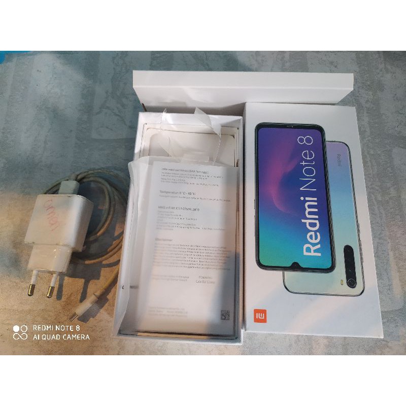 JUAL XIAOMI REDMI NOTE 8 BLUE-SECOND 4/64