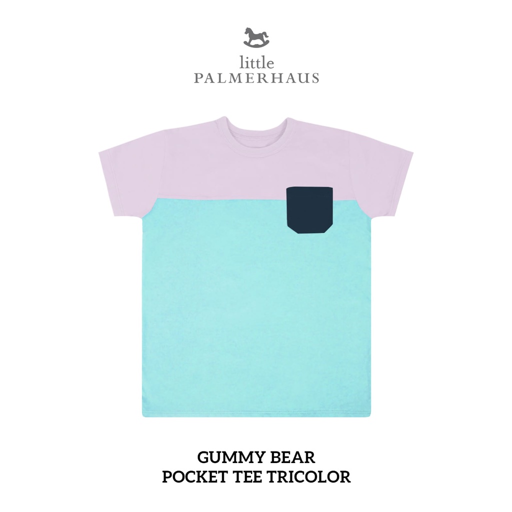 Little Palmerhaus - Pocket Tee Tricolor UNISEX 1-6 Tahun (Kaos Anak) Part I-GUMMY BEAR