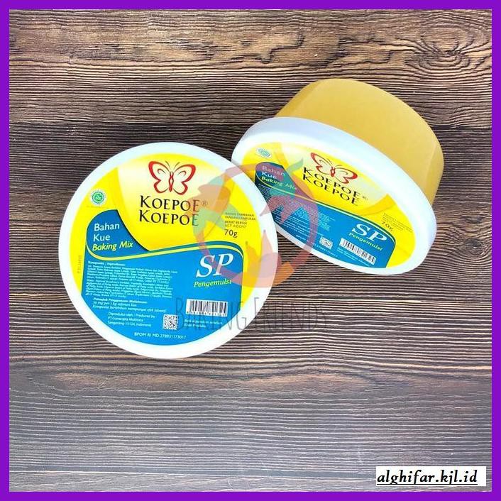 

Redwop-Gnikab- Sp Koepoe-Koepoe 70 Gr / Emulsifier Sp Kupu-Kupu / Pengemulsi -Hallall.