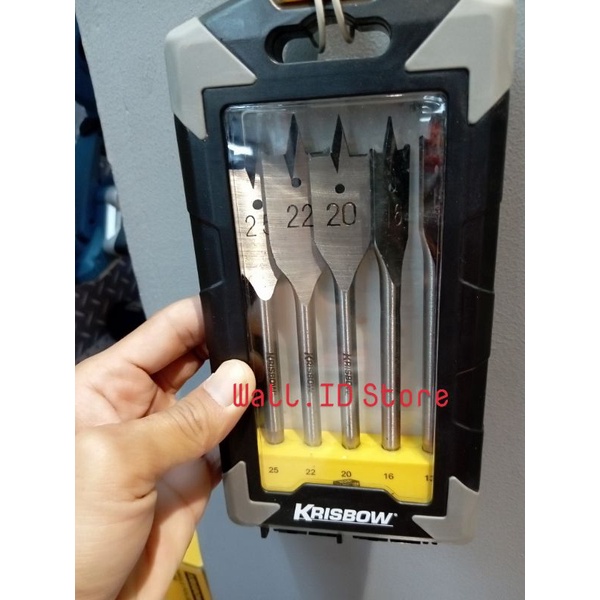 Mata Bor Kayu Flat Set 5 Pcs Krisbow Ori100%