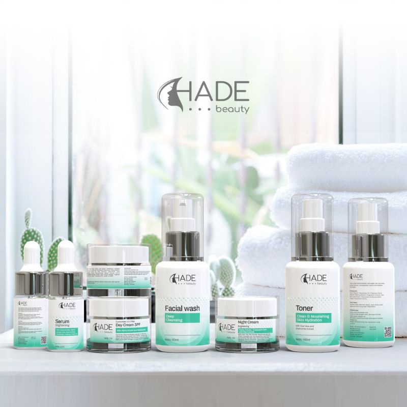 Hade skincare Paket Hade Beauty Skincare Brightening Resmi BPOM & Halal Glowing Murah