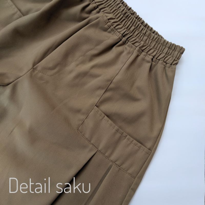 CELANA PANJANG WANITA KATUN TWIL PREMIUM JPGGER PANT KOREAN STYLE HARUKA PANT