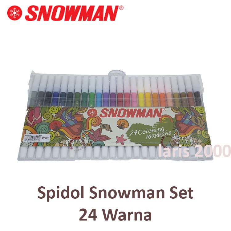 

Spidol Snowman Kecil 24 Warna