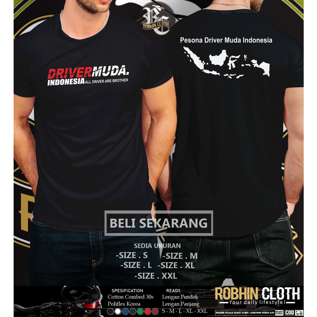 Kaos Baju Driver Muda Indonesia Pesona Driver Muda Baju Otomotif