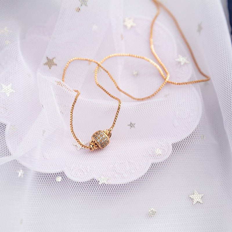 Kalung Wanita Koye Motif Permata Gold Xufing Anti Karat Berlapis Emas
