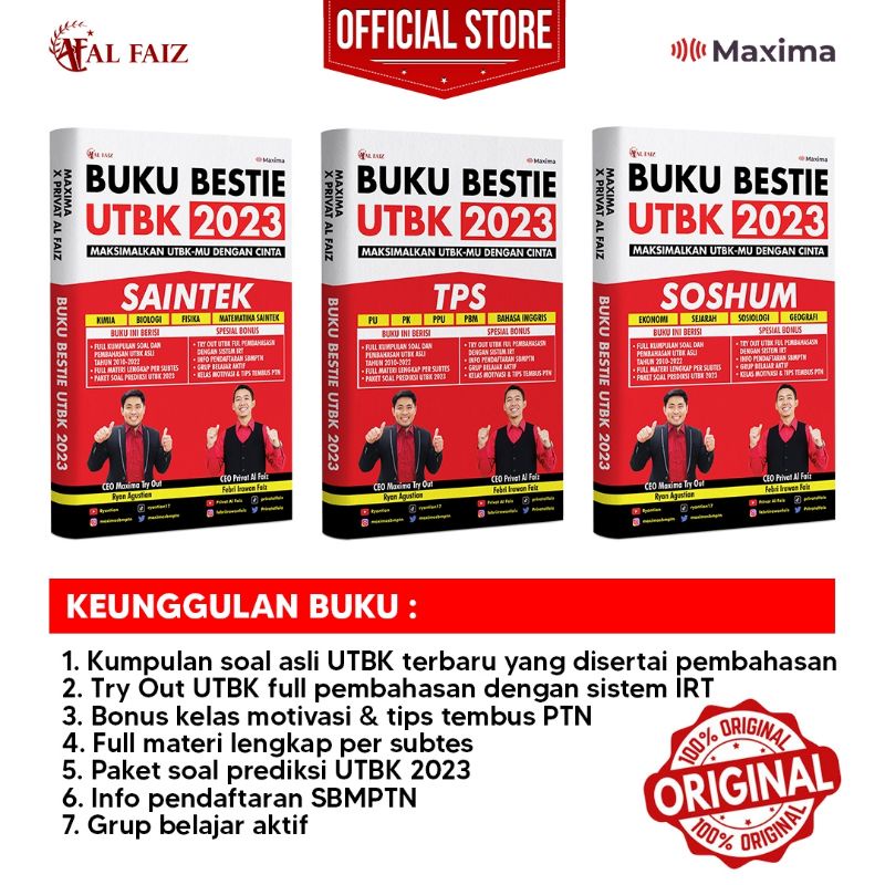 Jual Paket Lengkap Buku Bestie Utbk Tps Tka Saintek Tka Soshum