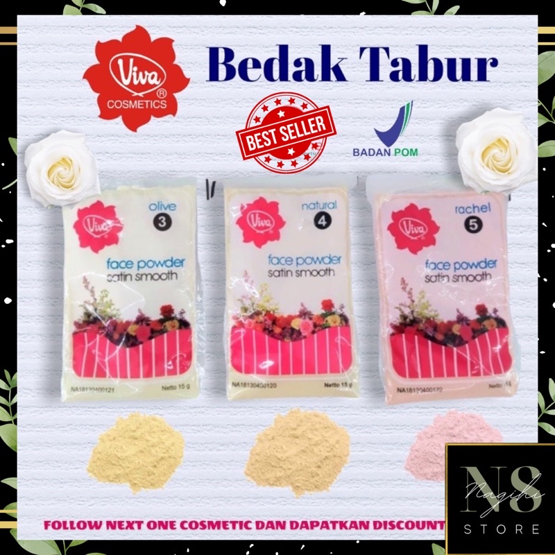 ✨NAGIHI✨ VIVA BEDAK ZAK SACHET/ BEDAK TABUR NATURAL VIVA BPOM