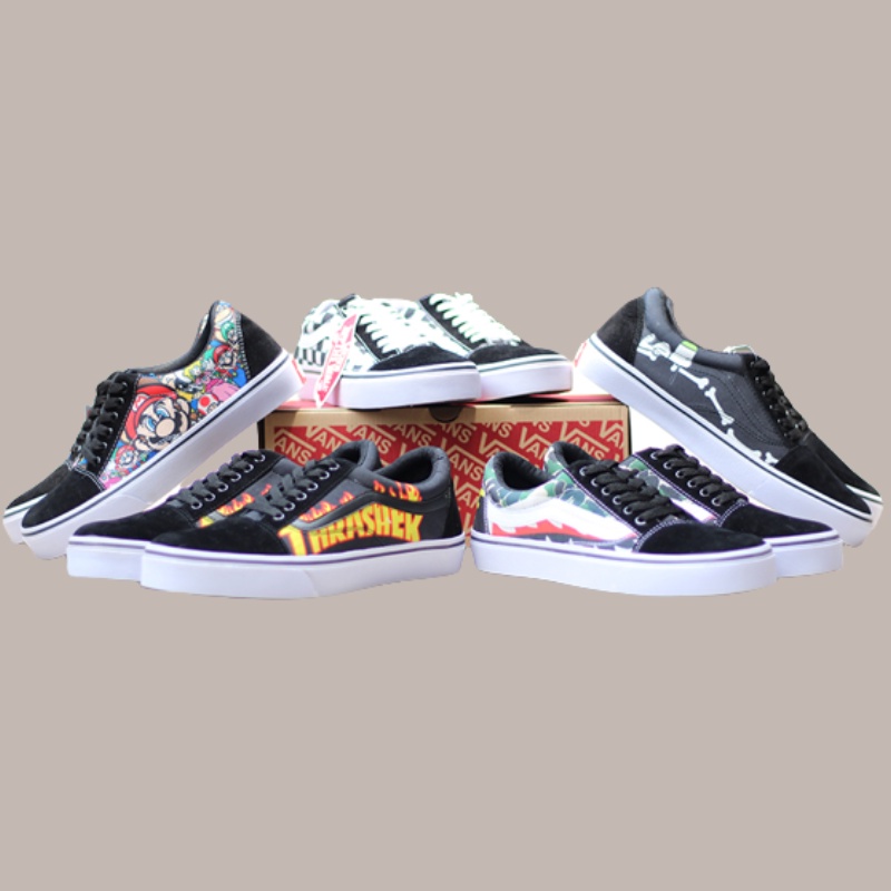 Sepatu Motif Vans Berkualitas Cowo Style Kasual Modern