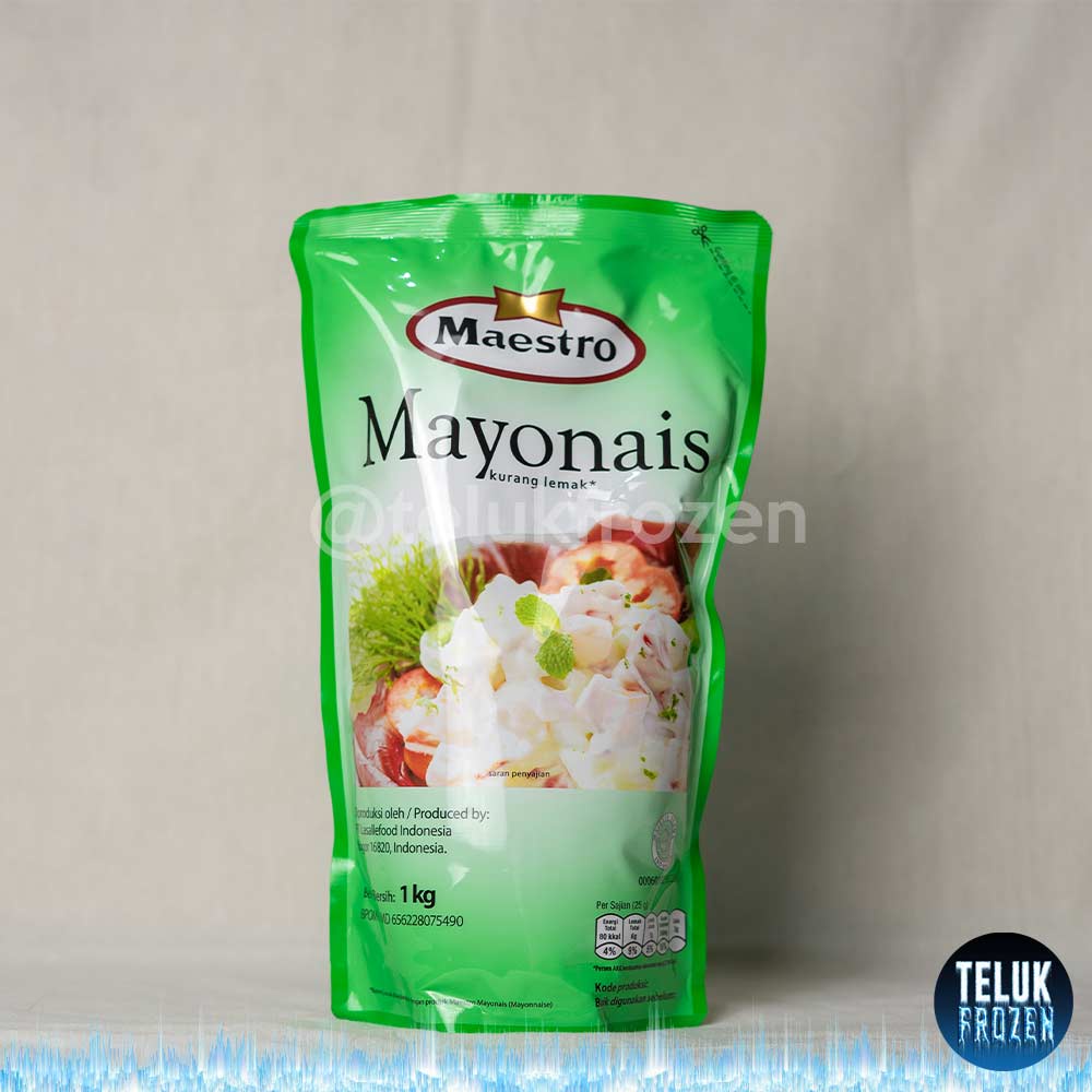 

mayonaise maestro kemasan 1kg mayonais saus salad saos mayo mayonnaise dressing pouch 1000 gram