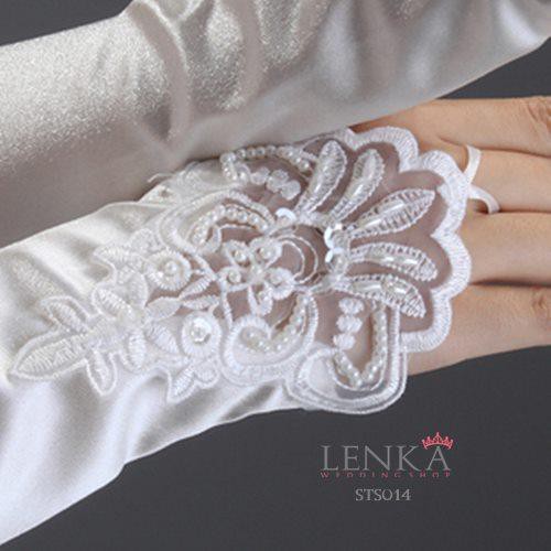 [TRUSTED] SARUNG TANGAN BROKAT WEDDING GLOVES BRIDAL AKSESORIS PESTA STS014