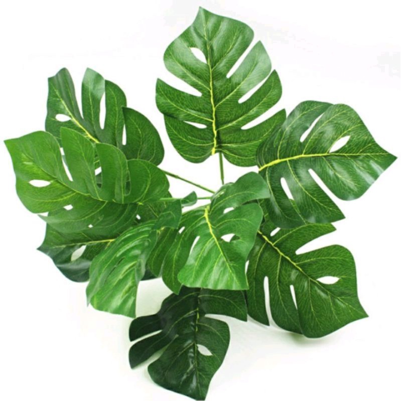 AL03 Daun Monstera Plastik Tanaman Hias Artificial