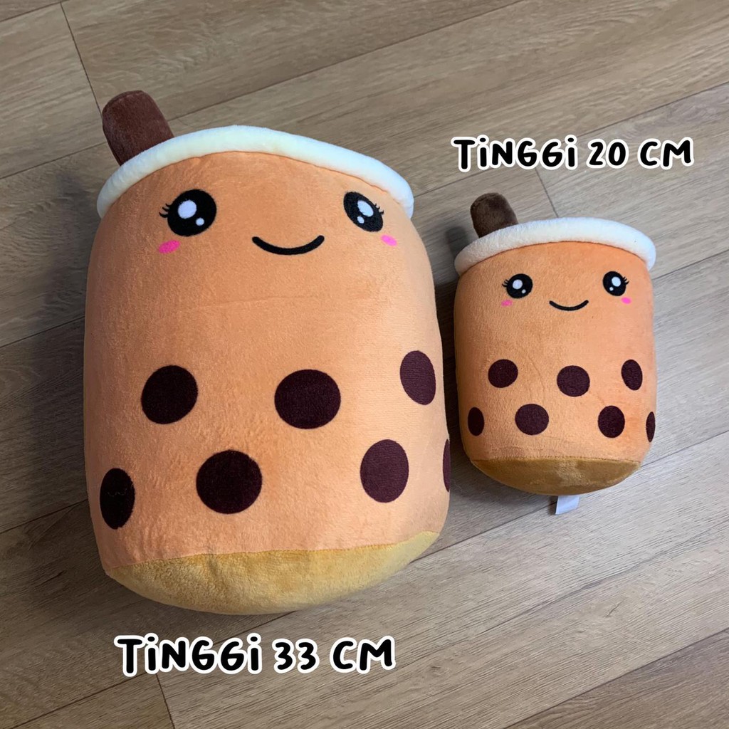 BONEKA BOBA MINI BUBBLE TEA LUCU BONEKA KARAKTER BAHAN HALUS IMPORT TERMURAH READY GROSIR &amp; COD