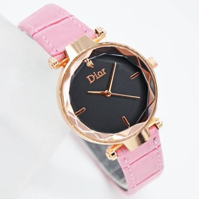 Ready 5 Warna Jam Tangan Wanita Diyor Belimbing Case Rose Strap Kulit