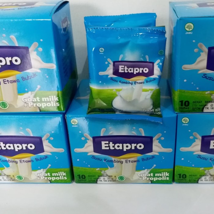 

c011cc Susu Kambing Bubuk Etapro Etawa Propolis Asli Original Pom / Bpom Xa201As