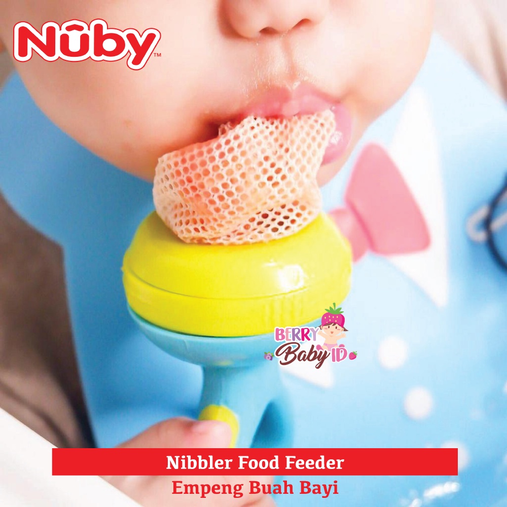 Nuby Nibbler Food Feeder Dot Empeng Makanan Bayi BPA Free 10m+ Berry Mart