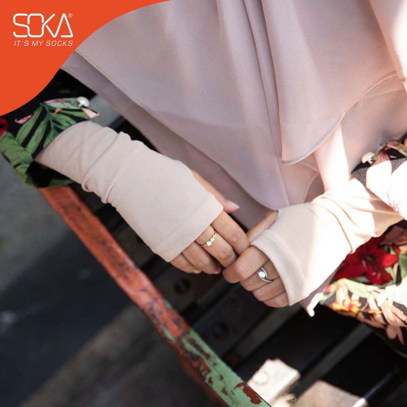 Handsock Jempol SOKA Essentials | Hand Sock Jempol International | Inner Hijab | Manset Soka