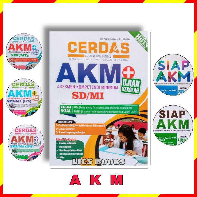 Buku Cerdas AKM SMP SMA Pengganti Ujian Nasional UN Arya Duta