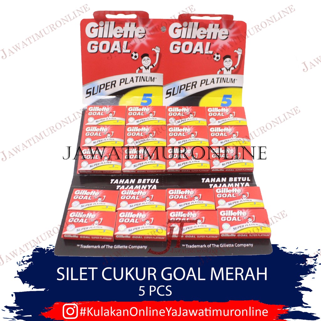 Silet Goal Merah Silet Gillette Goal