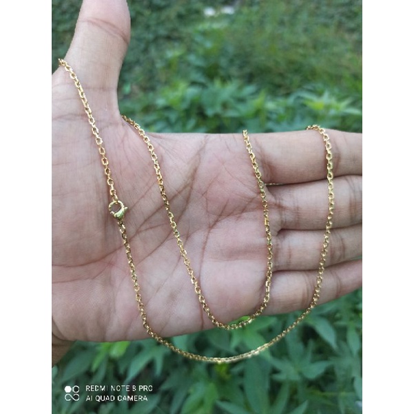 KALUNG TITANIUM NURI KECIL SEKAKEL WARNA EMAS