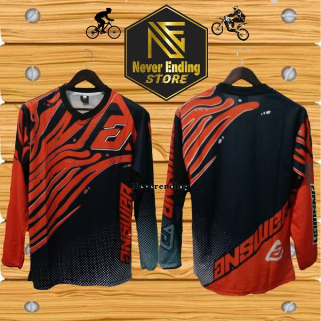 Jersey Sepeda Gowes Motocross Downhill Thrill ANSWER