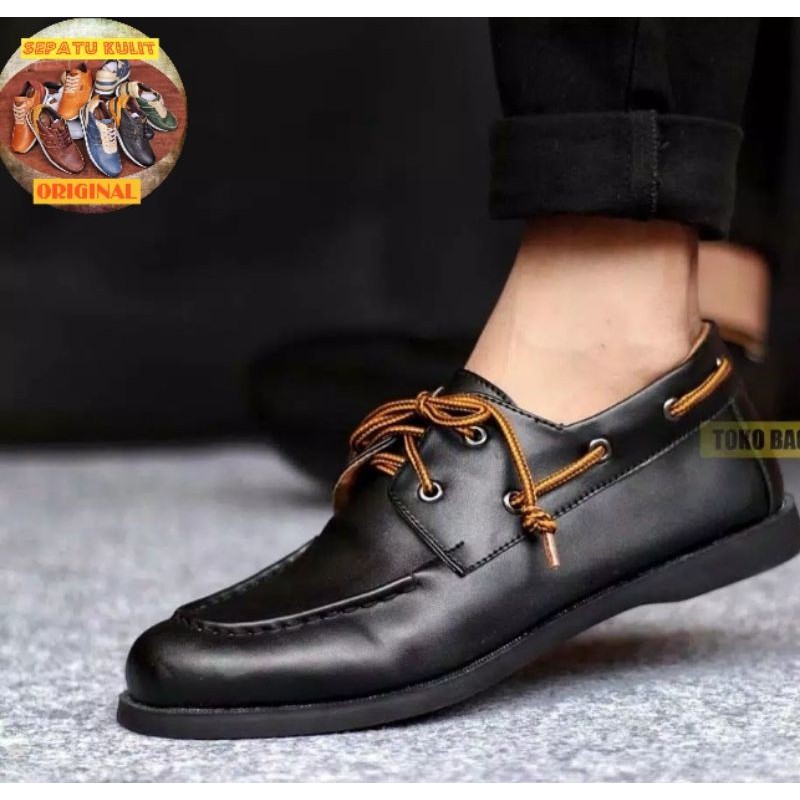 TERMURAH !!!! Sepatu Pantofel Santai Casual Kerja Kuliah Pria/Cowok/Men- Laces Mr.Joe Footwear