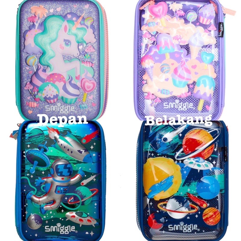 Jual SMIGGLE PENCIL CASE HARDTOP ILLUSION 3 ZIPPED ORIGINAL /TEMPAT ...