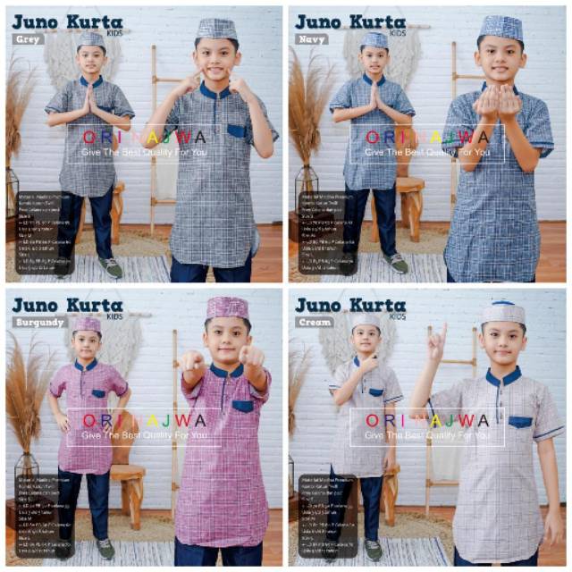 KOKO ANAK KURTA JUNO READY SIZE S,M,L ORI NAJWA
