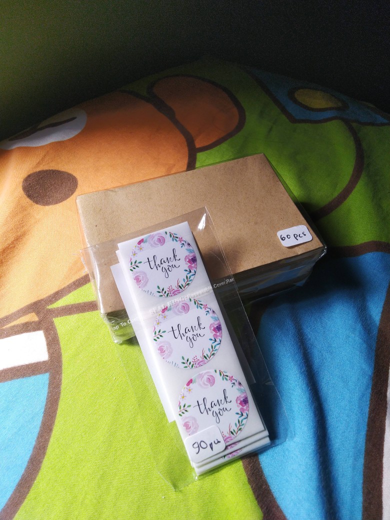 Sticker Label Thank You For Order