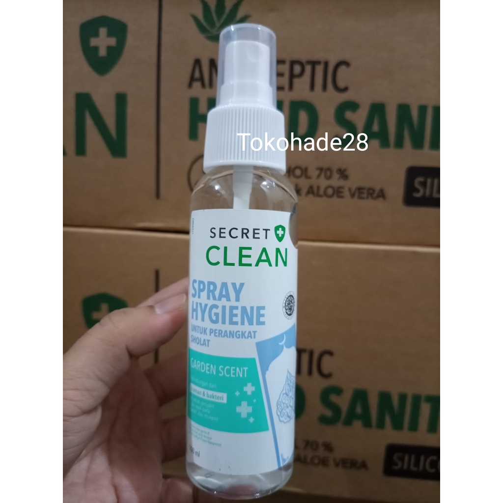 Secret Clean Spray Hygiene (Pembersih Sajadah / Mukena) Garden Scent 100ml